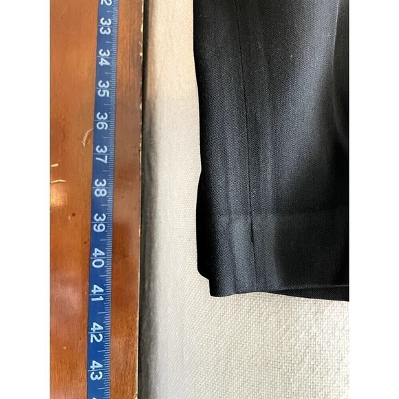 Talbots Classic Slim Pants Woman's Size 12 Black with Side Zip - Picture 10 of 16